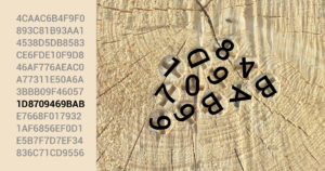OtmetkaID marking system is based on hexadecimal codes, which ensures that a globally unique code is generated for each log. The data memory also stores a public code (public key), which also has a secret private code (private key).